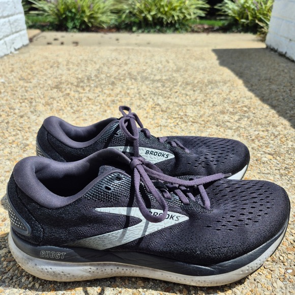 Brooks Other - Brooks Ghost 16 Running Shoes Men Size 10 Black Ebony DNA LOFT v3 Neutral